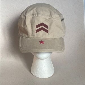 A. KURTZ Tan Cap with Red Star and Chevron